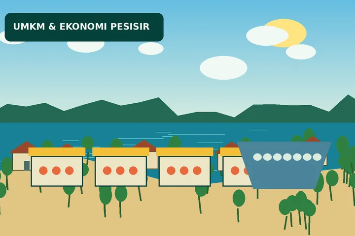 Ilustrasi UMKM & usaha warga Desa Berakit