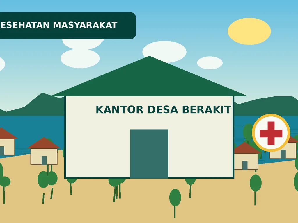 Ilustrasi Kesehatan & layanan dasar Desa Berakit
